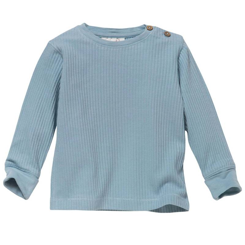 Edles Ripp Langarmshirt taubenblau 98/104 Edles Ripp Langarmshirt taubenblau 98/104