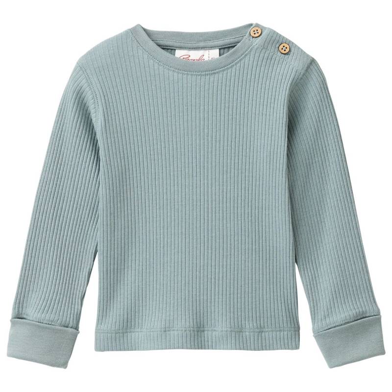 Edles Rippe Langarmshirt petrol 74/80 Edles Rippe Langarmshirt petrol 74/80