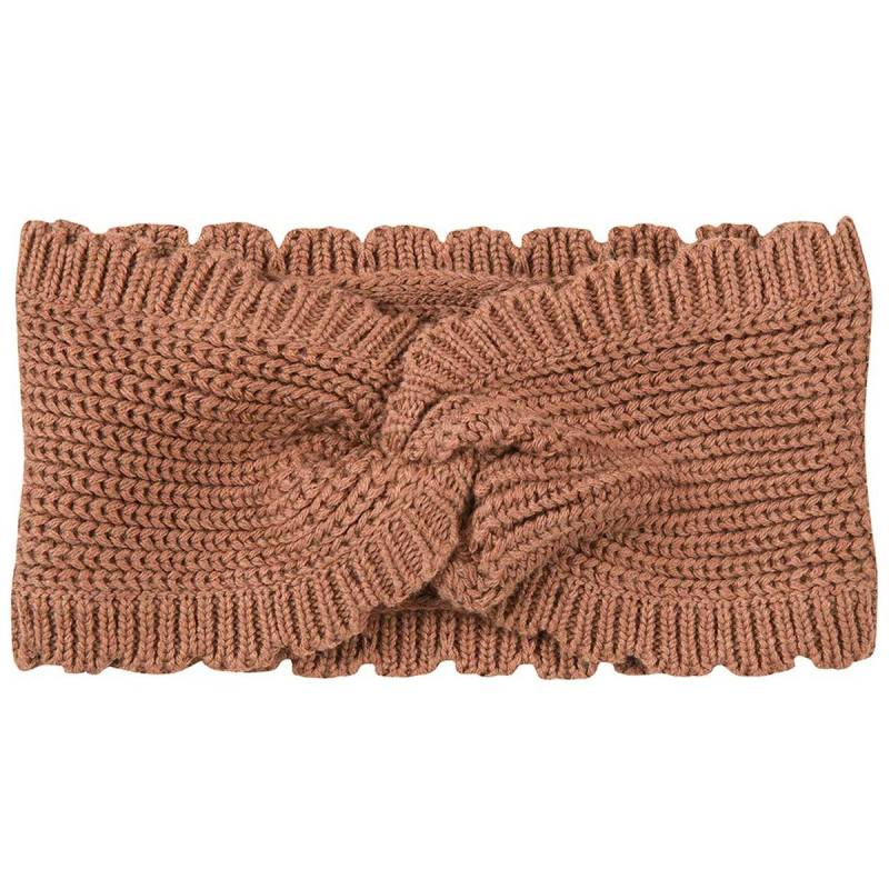 Edles Strick-Haarband zimtbraun 39/41