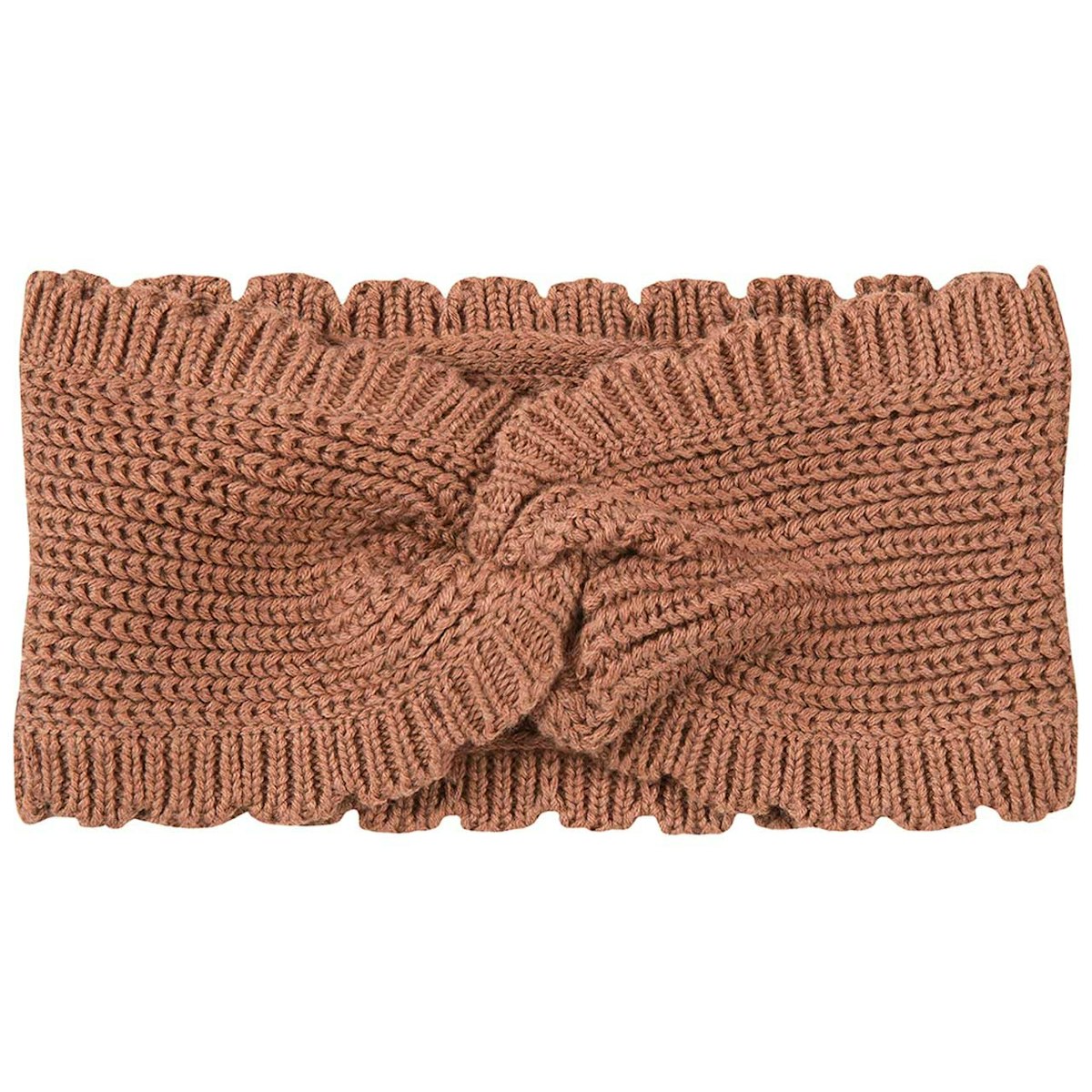 Edles Strick-Haarband zimtbraun 42/44