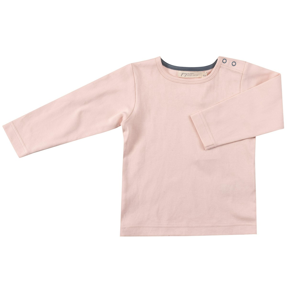 Edles rosa uni Shirt langarm 74