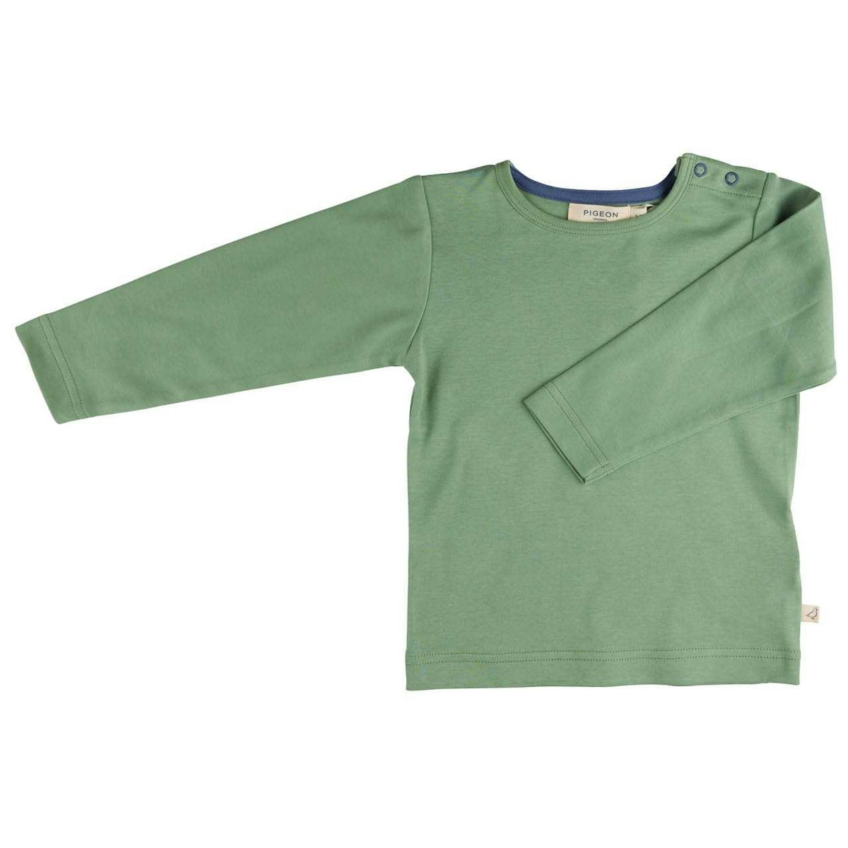 Edles uni Shirt langarm basil 92