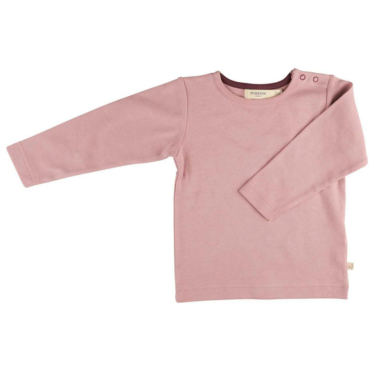 Edles uni Shirt langarm pink 122