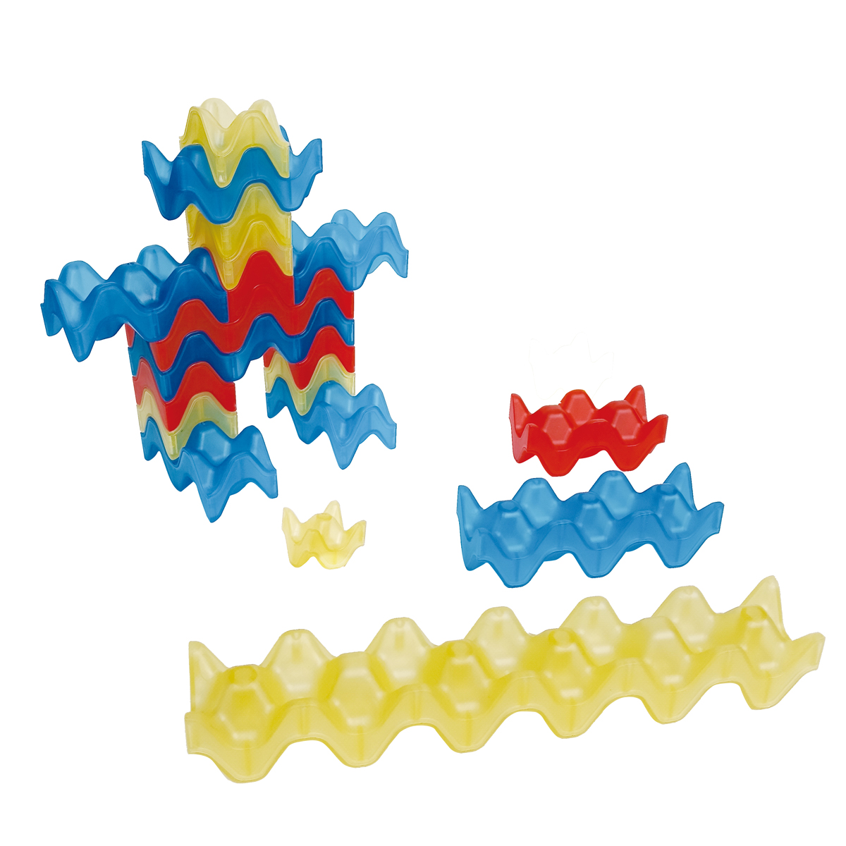 Eierbecher Blocks transparent 45 Teile