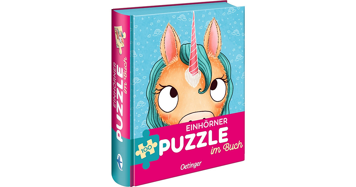 Einhörner. Puzzle im Buch