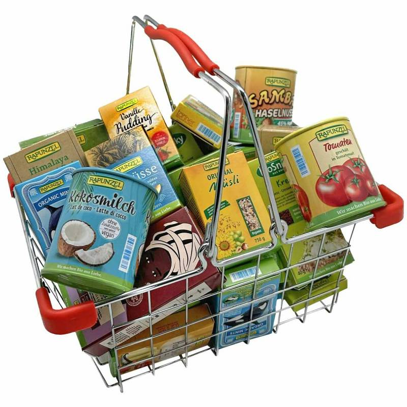 Einkaufskorb mit Bio Produkten