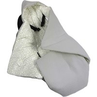 Einschlagdecke Waffelmuster hellgrau/Waldzauber grau