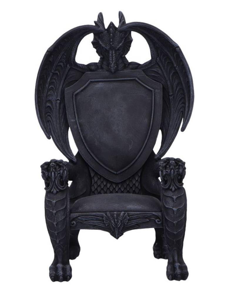 Eisenschuppen-Drachen-Thron-Handyhalter 25,5cm
