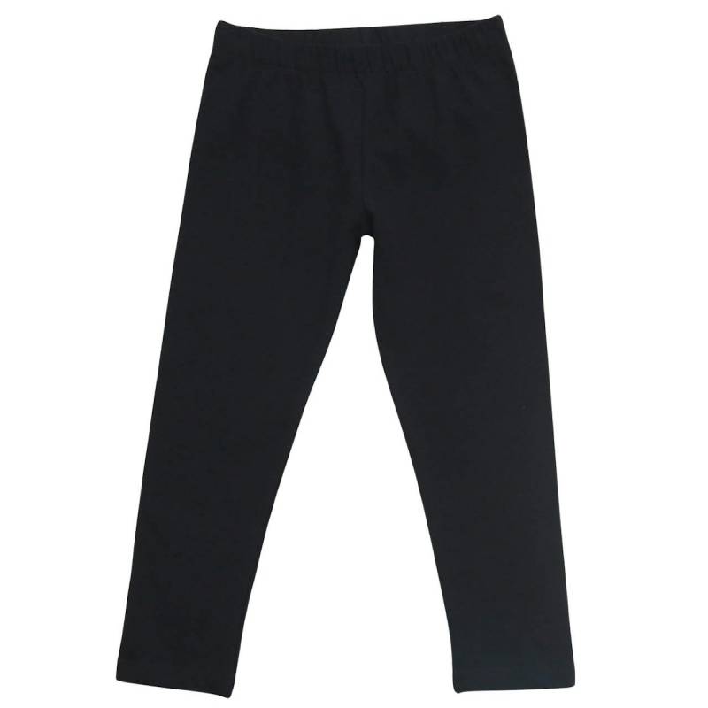 Elastische Uni Basic Leggings schwarz 158/164