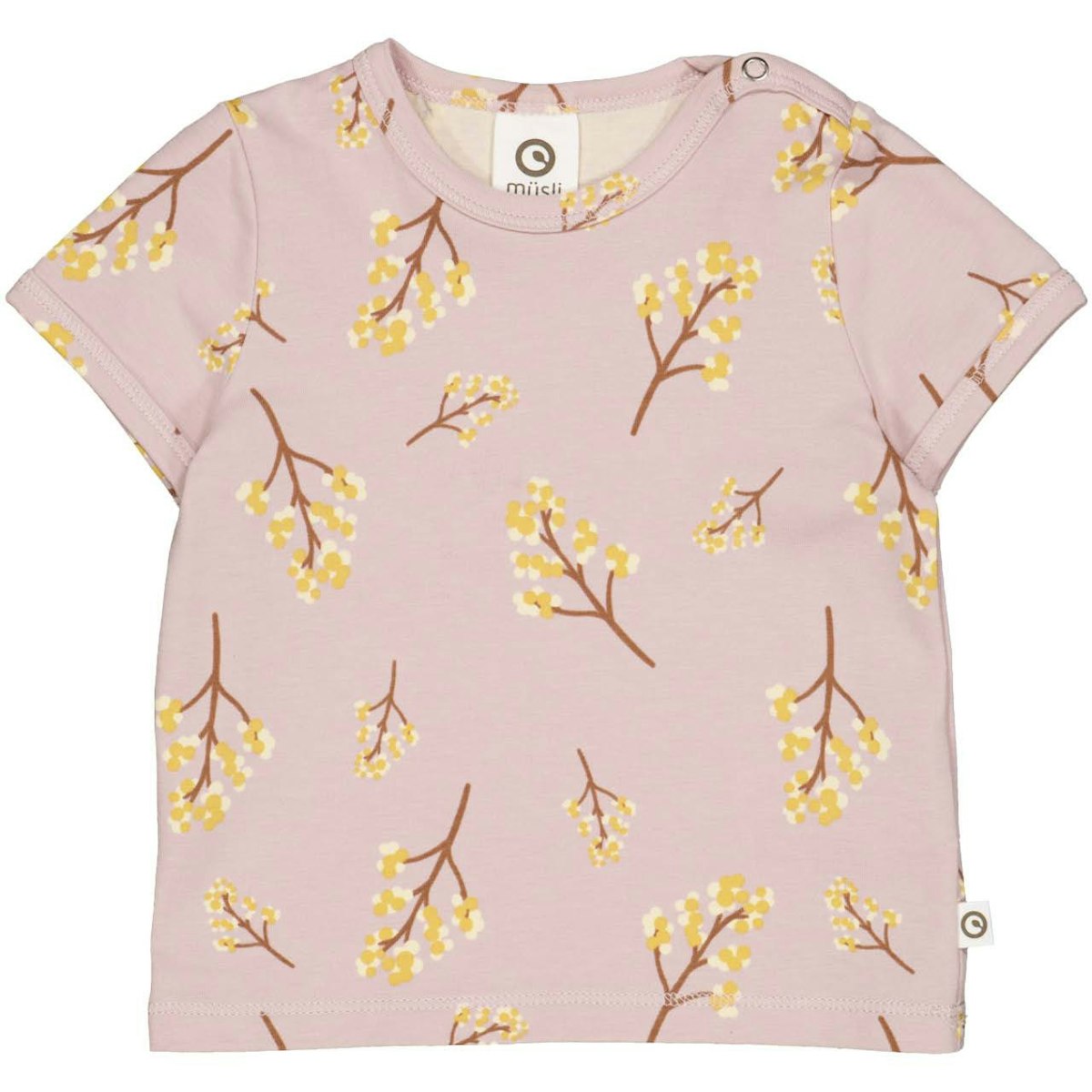 Elastisches T-Shirt Blumen rose 86
