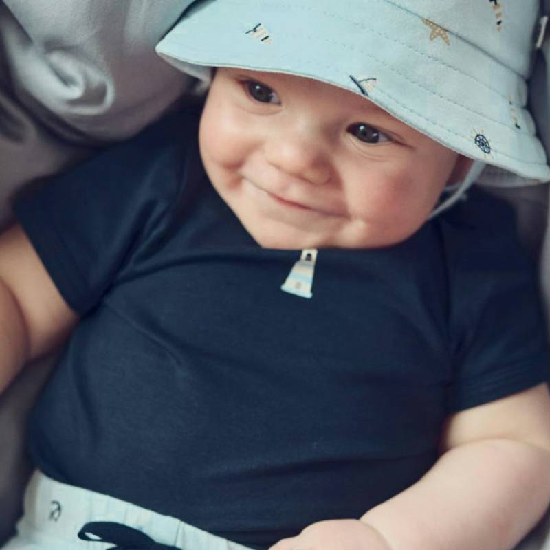 Elastisches T-Shirt Leuchtturm dunkelblau 92 Elastisches T-Shirt Leuchtturm dunkelblau 92