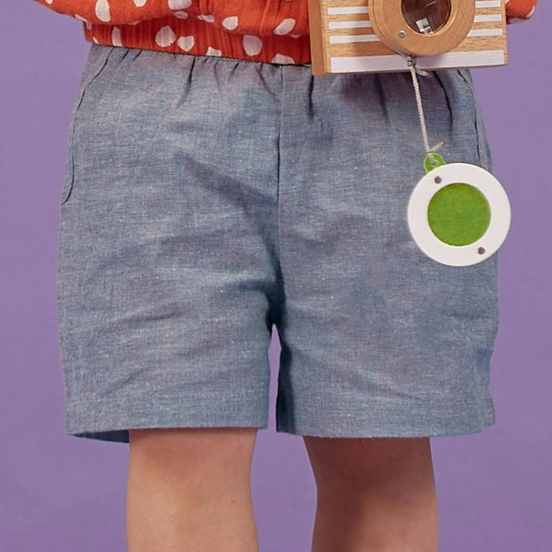 Elegante Mädchen Shorts in hellem jeansblau 86/92 Elegante Mädchen Shorts in hellem jeansblau 86/92