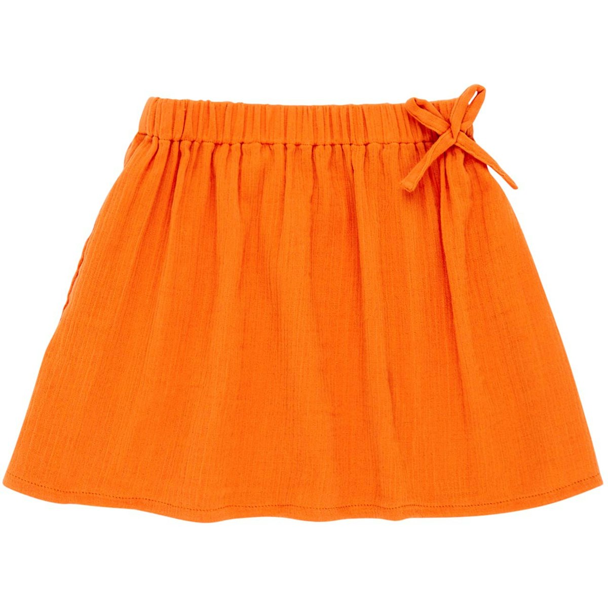 Eleganter Musselin Rock orange 128