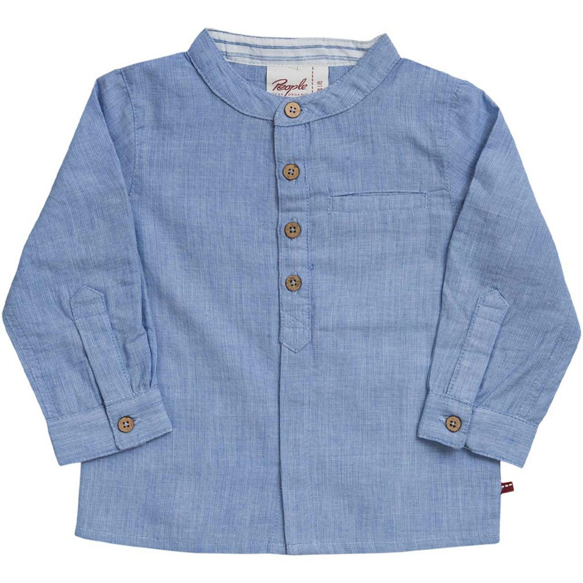 Elegantes Baby Hemd langarm blau 86/92