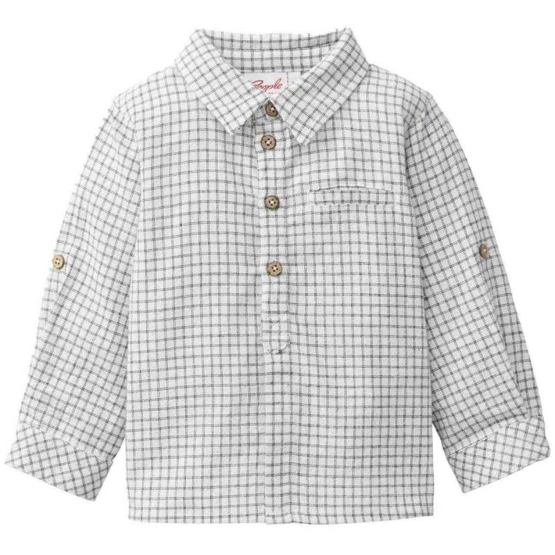 Elegantes Hemd weiß kariert 98/104