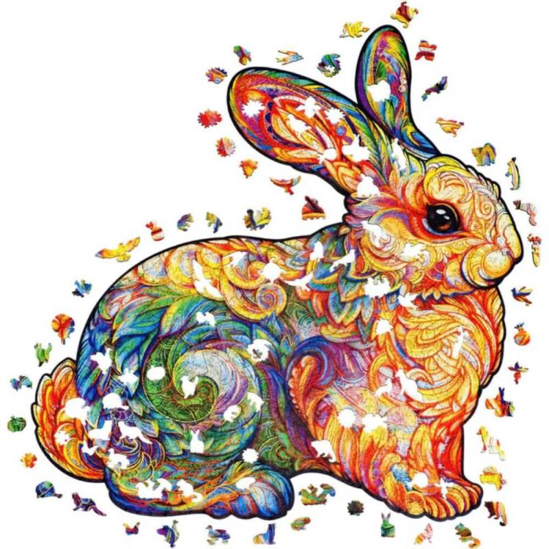 Elliot - Unidragon - Precious Rabbit S Holz Puzzle