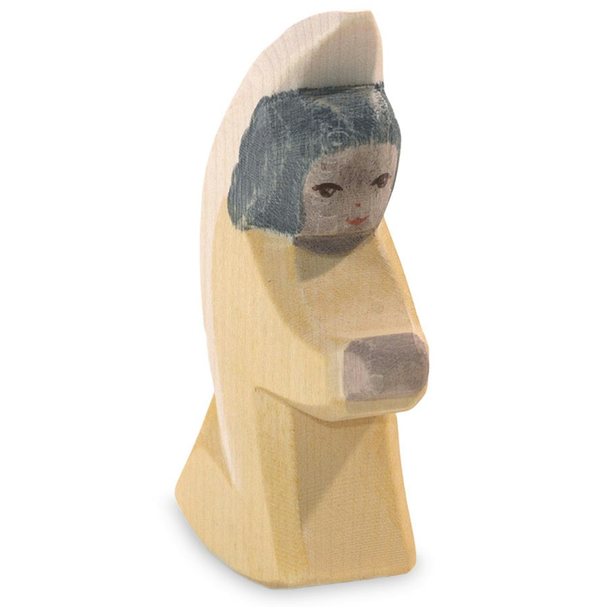 Engelchen Figur gelb Holzfigur 8 cm hoch