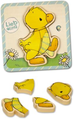 Ente, Steckpuzzle (4 T.) - Liebling (J. Tourlonias)
