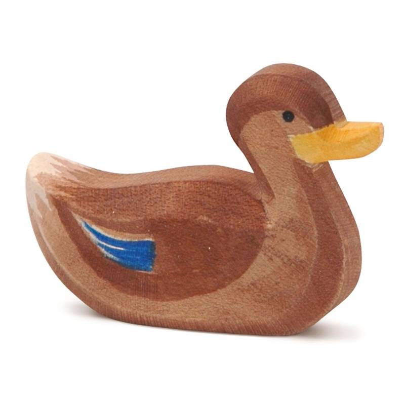 Ente schwimmend Holzfigur 4 cm Ente schwimmend Holzfigur 4 cm