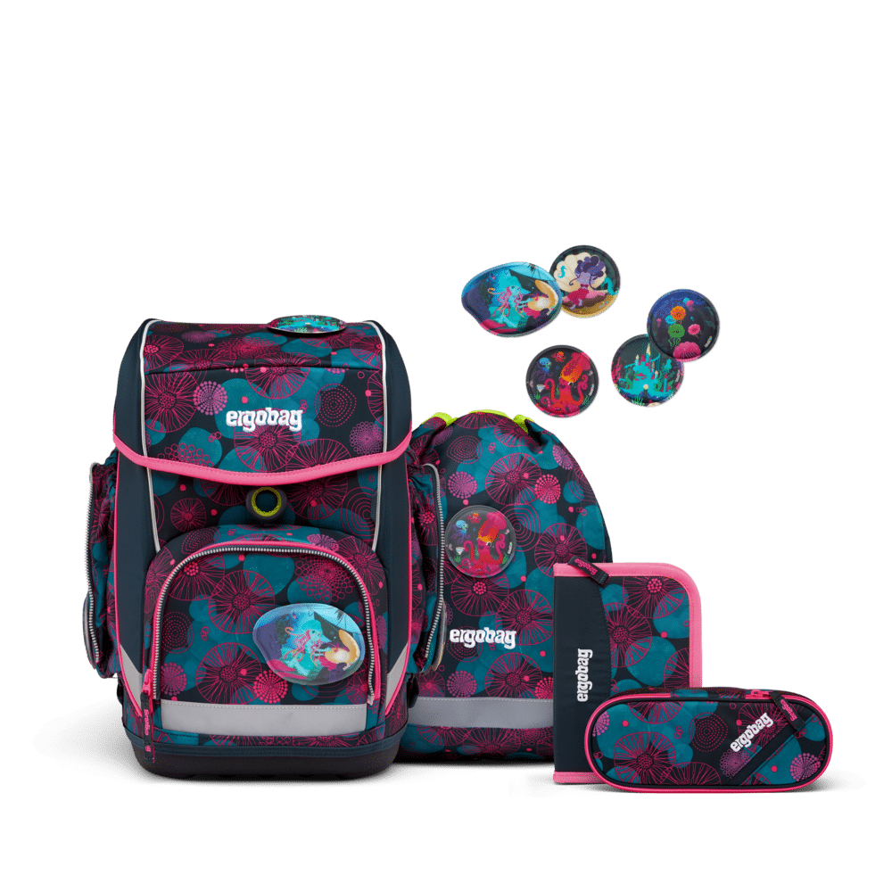 Ergobag - ergobag Schulranzen Set Korallbär
