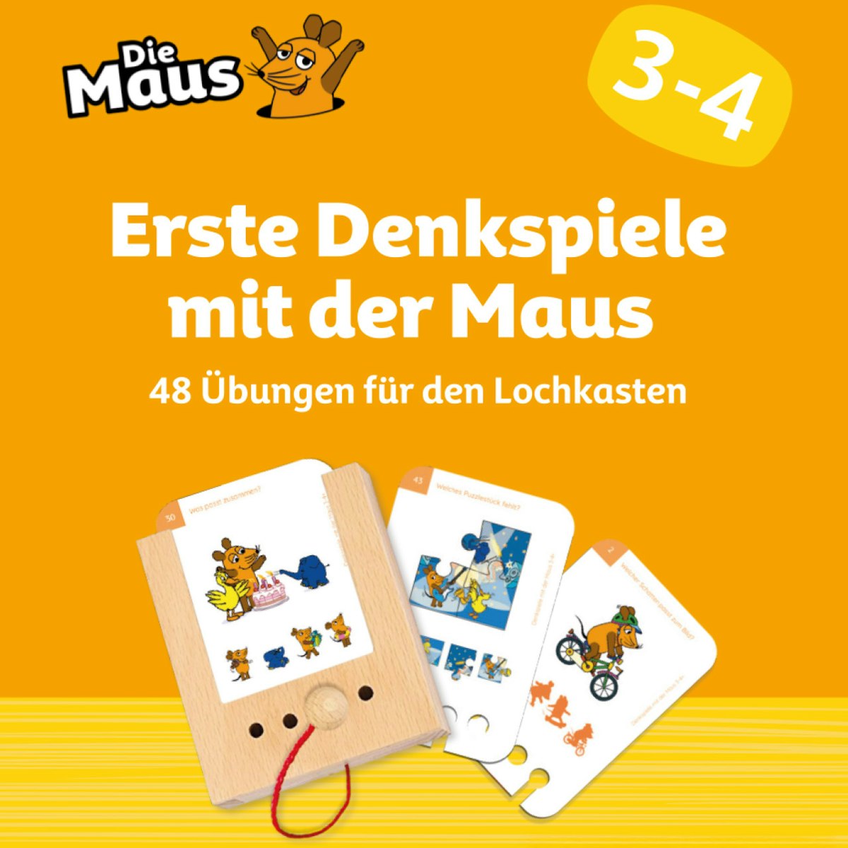 Erste Denkspiele Kartensatz mit der Maus ab 3-4 Jahren