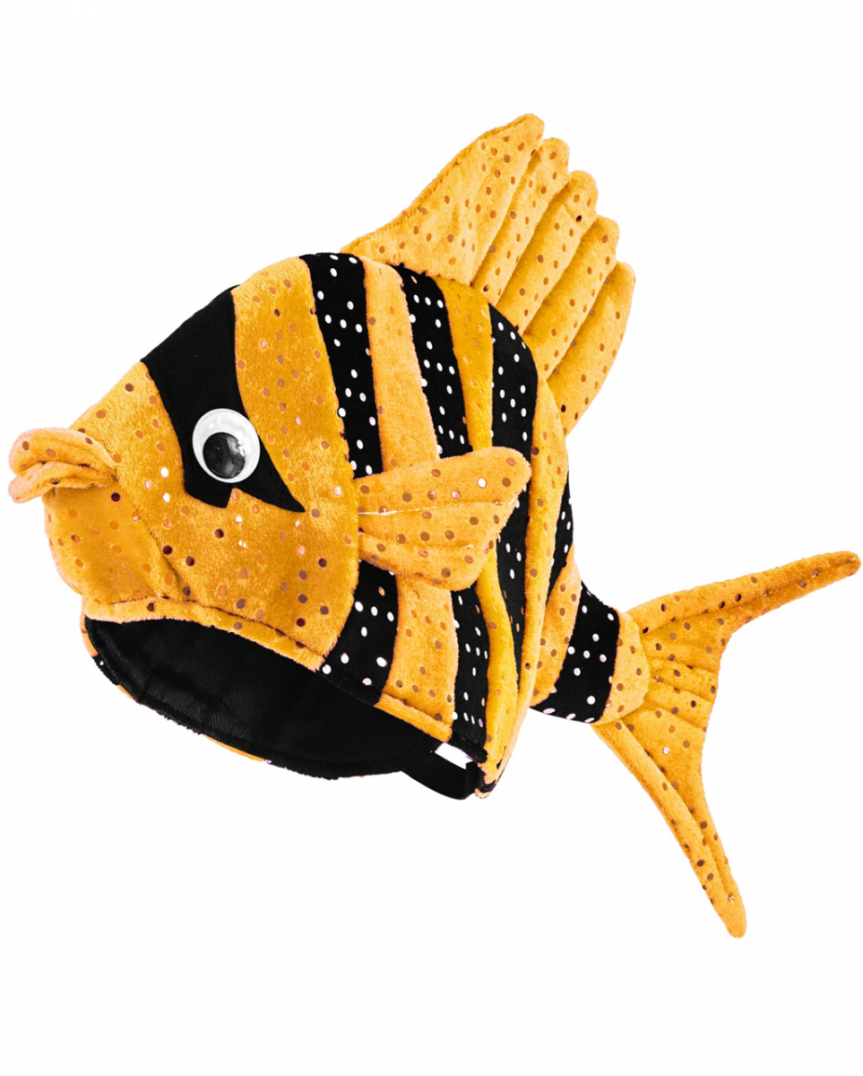 Exotischer Fischhut Orange