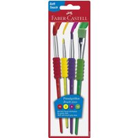 FABER-CASTELL 481600 4er Pinsel-Set mit farbigen Pinselspitzen und Softgriffstück FABER-CASTELL 481600 4er Pinsel-Set mit farbigen Pinselspitzen und Softgriffstück von Faber Castell