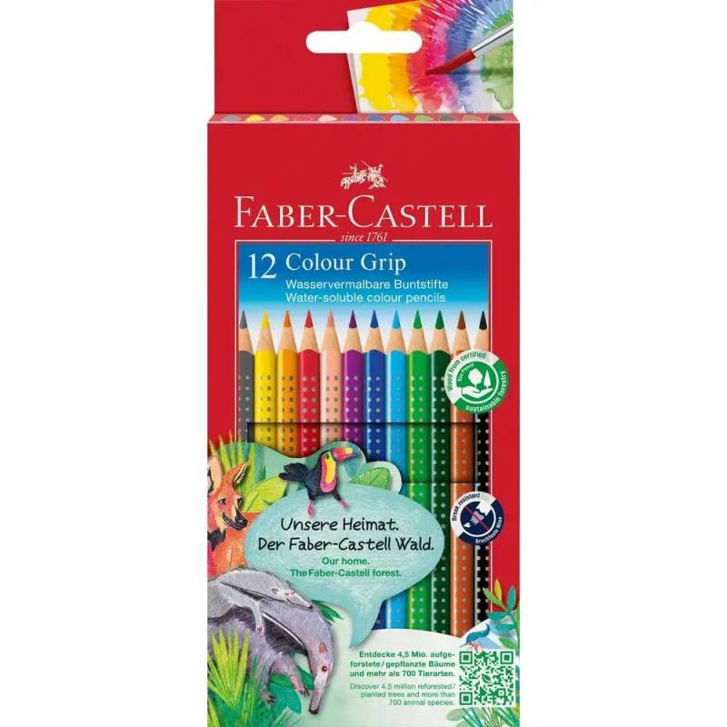 FABER-CASTELL Buntstifte Colour Grip 12 Stück Kartonetui