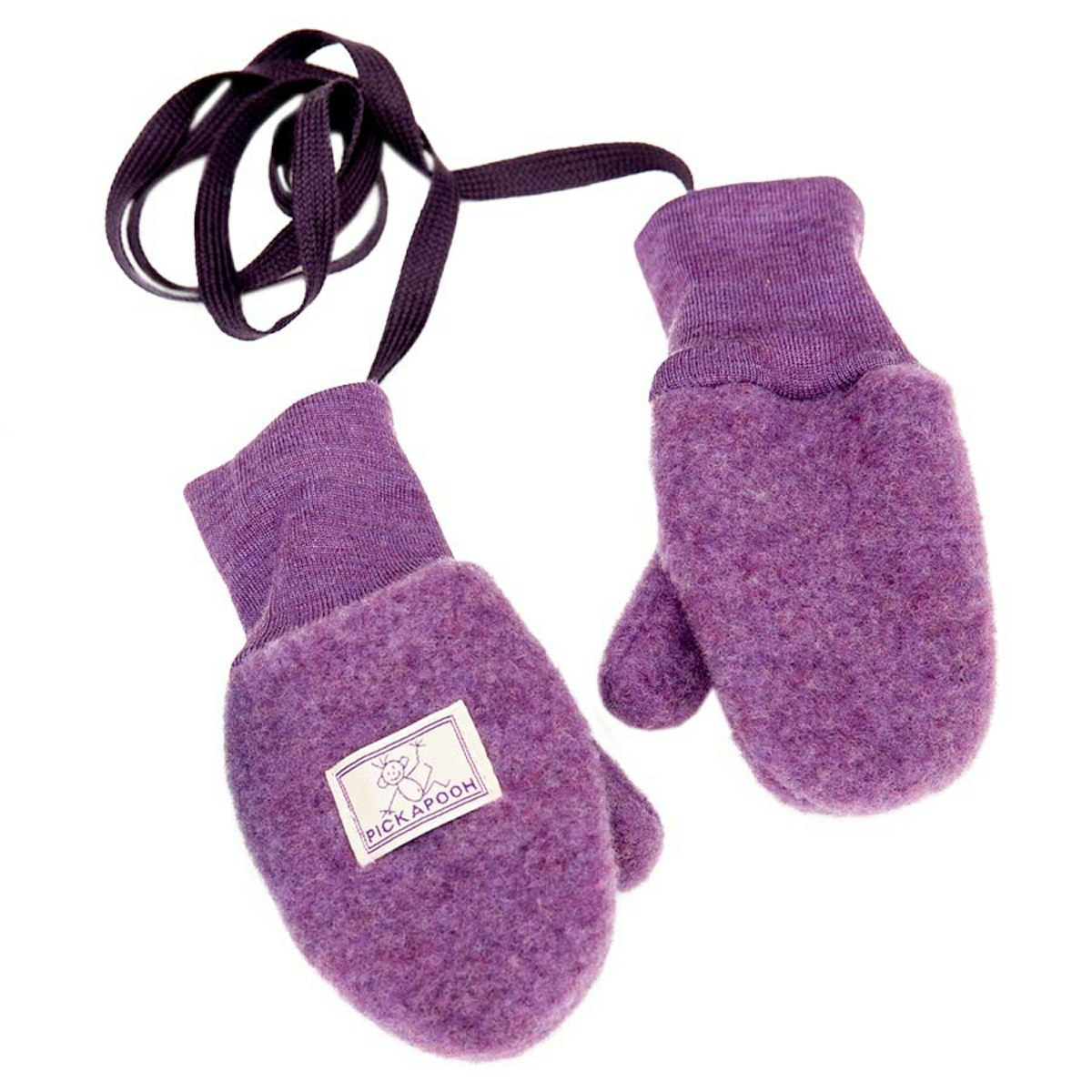 Fäustel mit Daumen Woll Fleece lila 68/74