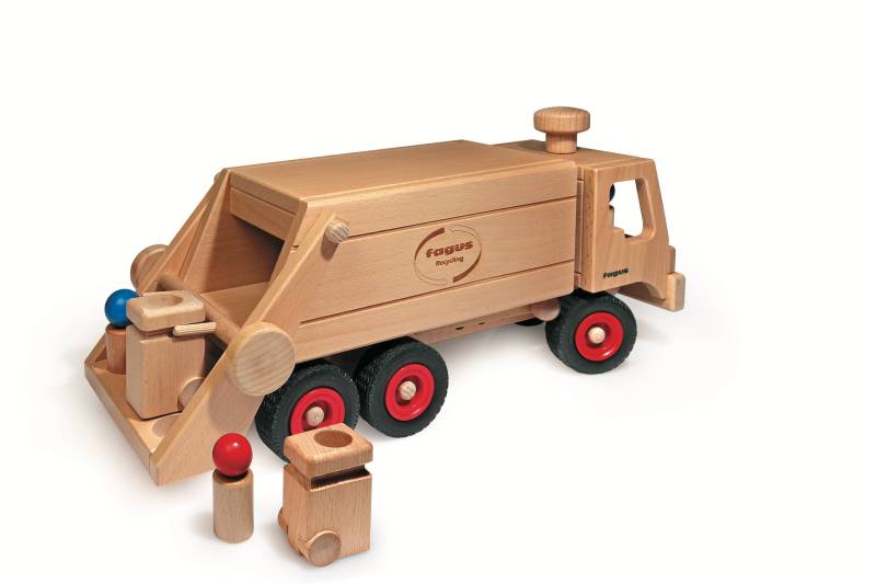 Fagus - Müllkipper Holzfahrzeug Fagus - Müllkipper Holzfahrzeug