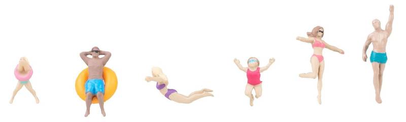Faller Badende H0 1:87 Modelleisenbahn Baden und Schwimmen