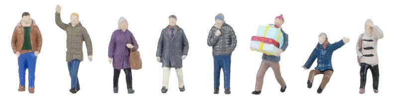 Faller Passanten im Winter H0 1:87 Modelleisenbahn