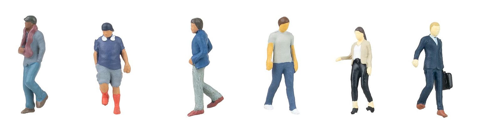 Faller Treppenabsteigende Personen H0 1:87 Modelleisenbahn