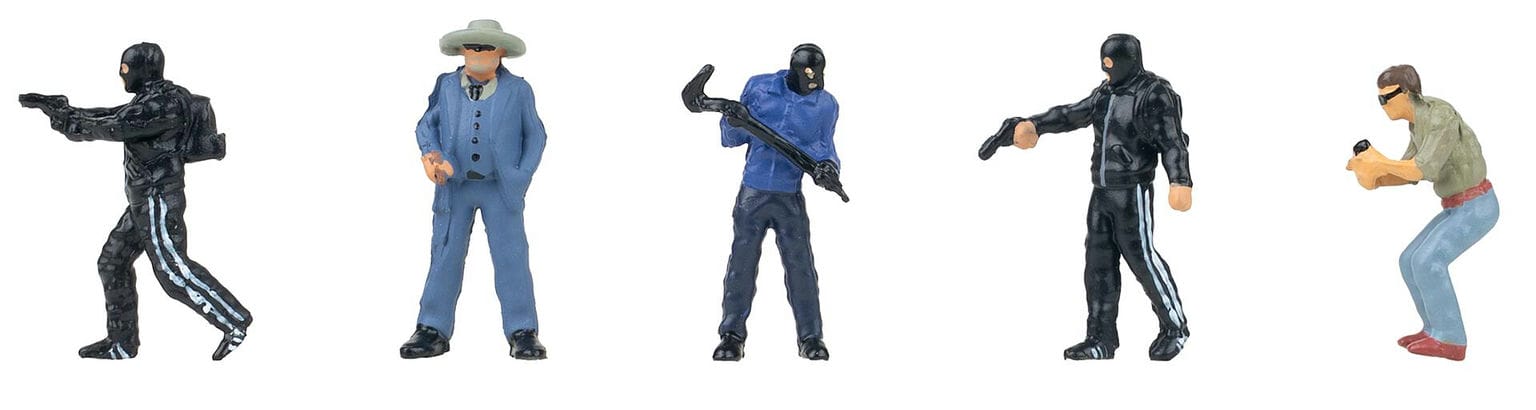 Faller Verbrecher H0 1:87 Modelleisenbahn Banditen Diebe