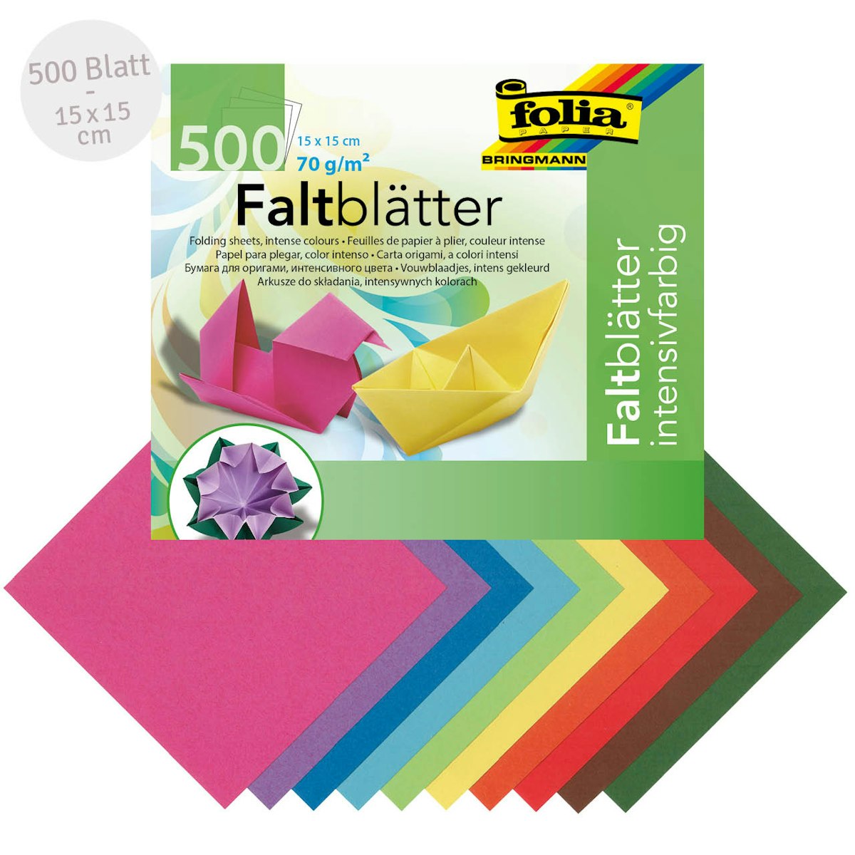 Faltblätter für Origami 15x15 cm 500 Blatt Faltblätter für Origami 15x15 cm 500 Blatt