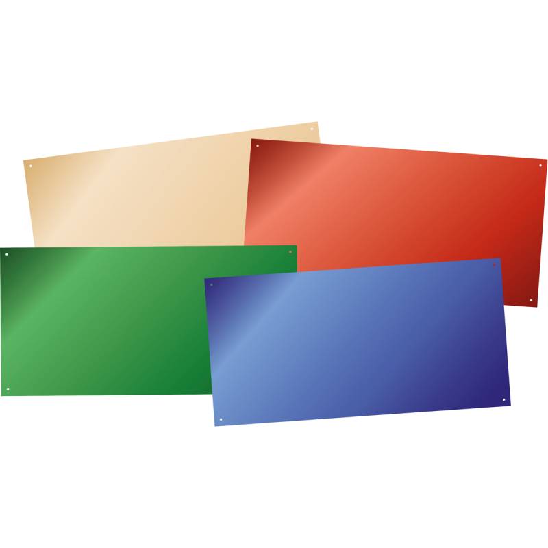 Farbige flache Spiegel 40x80 cm 4er Set Farbige flache Spiegel 40x80 cm 4er Set