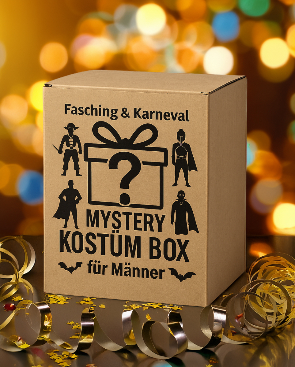 Fasching & Karneval Mystery Kostüm Box für Männer XL-2XL
