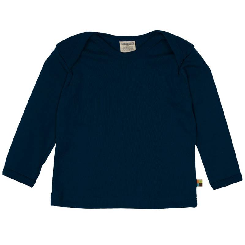 Feinripp Shirt weich und elastisch 100% Baumwolle marine 74/80