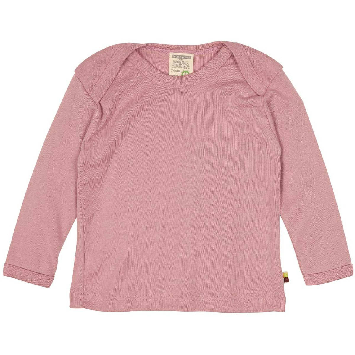 Feinripp Shirt weich und elastisch 100% Baumwolle rosa 74/80
