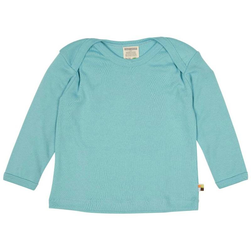 Feinripp Shirt weich und elastisch 100% Baumwolle türkis 86/92