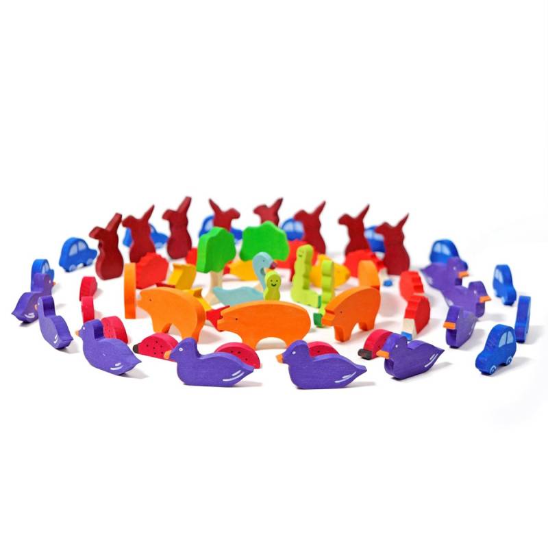 Figuren zum Zählen und Erzählen, 55-tlg. Figuren zum Zählen und Erzählen, 55-tlg.