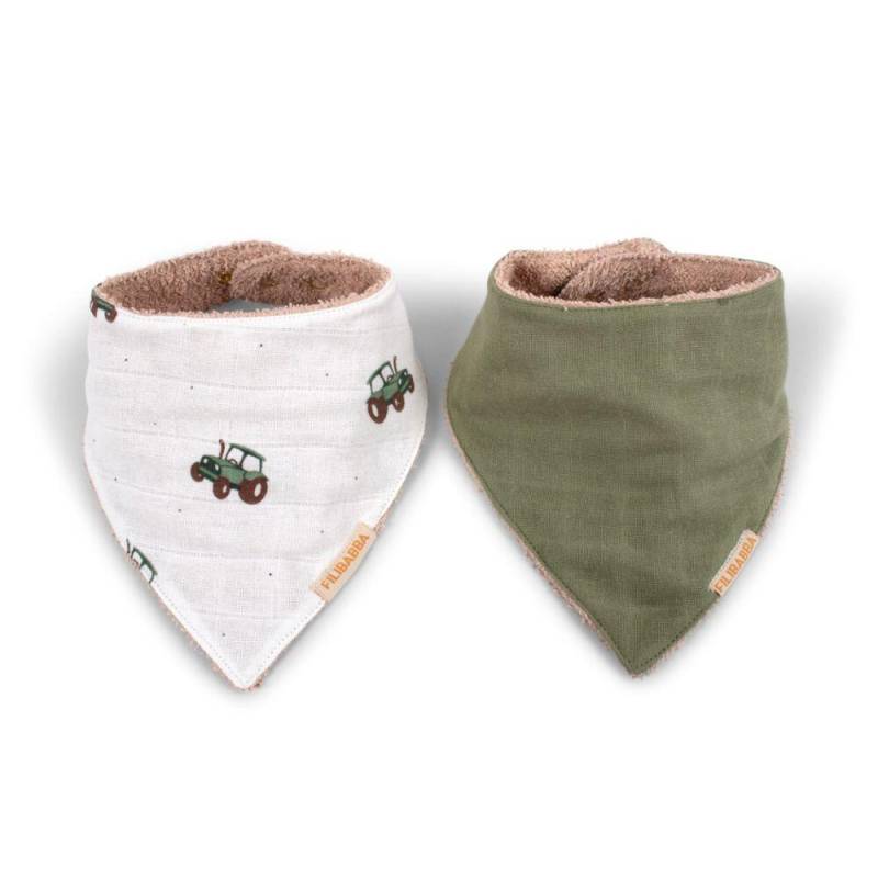 Filibabba - Lätzchen Bandana bib 2-pack - Tractor