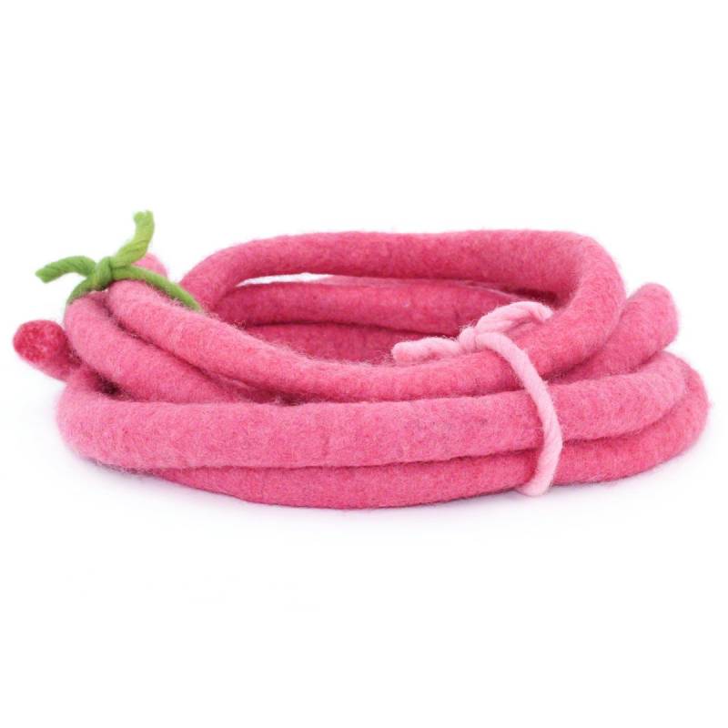 Filzband 1,5 cm dick, 3 m lang - rosa Filzband 1,5 cm dick, 3 m lang - rosa