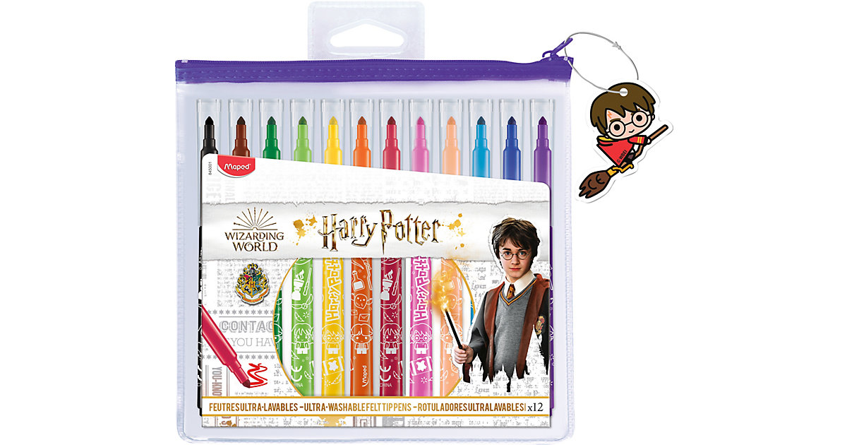 Filzstifte Harry Potter, 12 Farben bunt von Maped