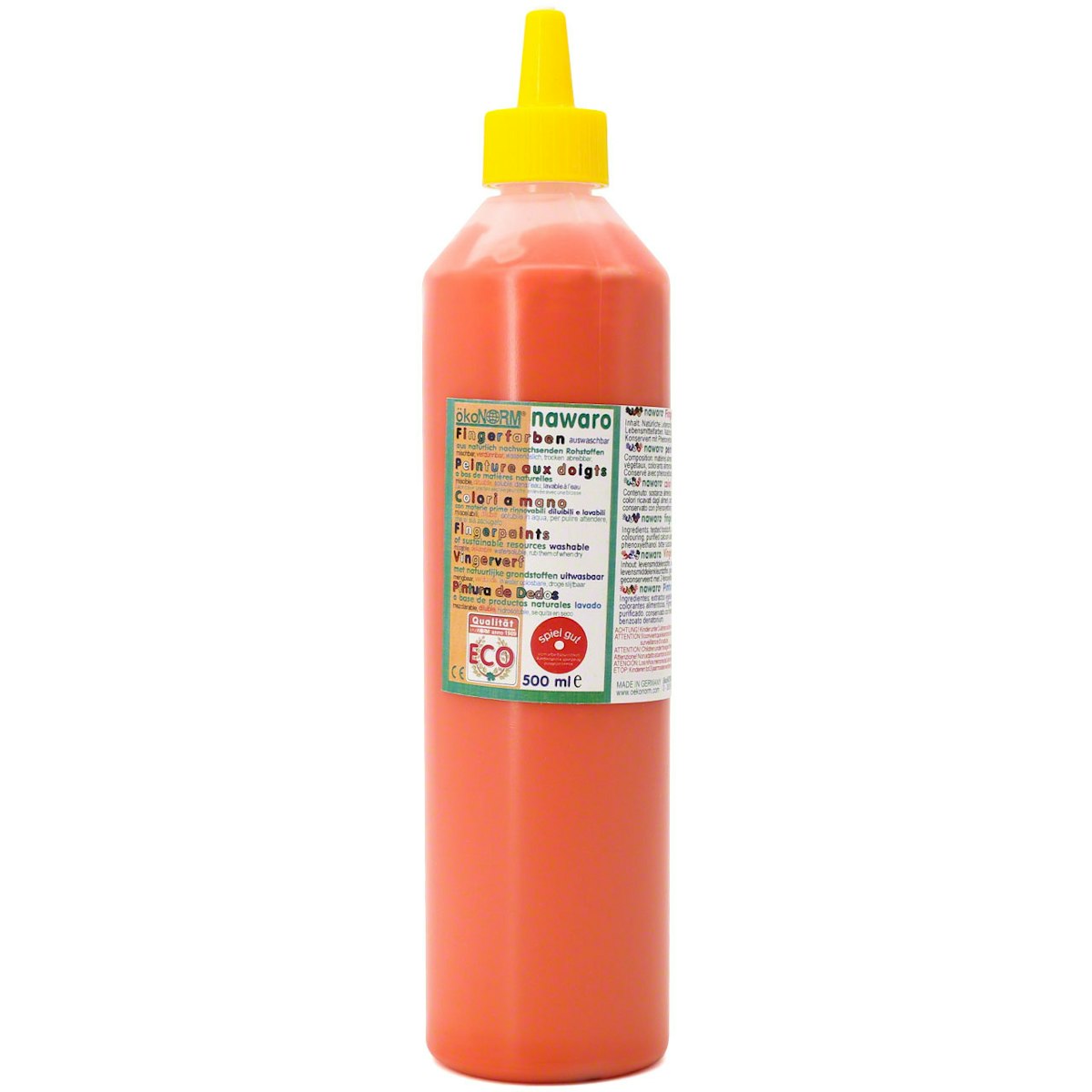 Fingerfarben 500 ml Schul- und Theaterfarbe orange