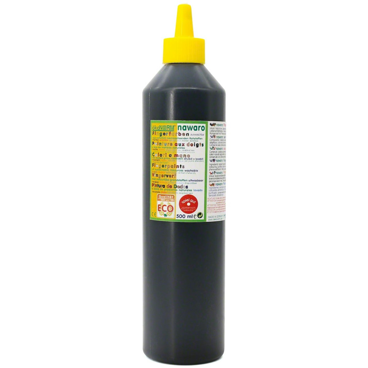 Fingerfarben 500 ml Schul- und Theaterfarbe schwarz