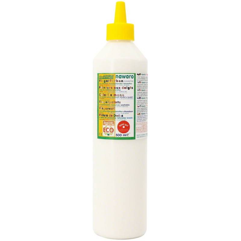 Fingerfarben 500 ml Schul- und Theaterfarbe weiss