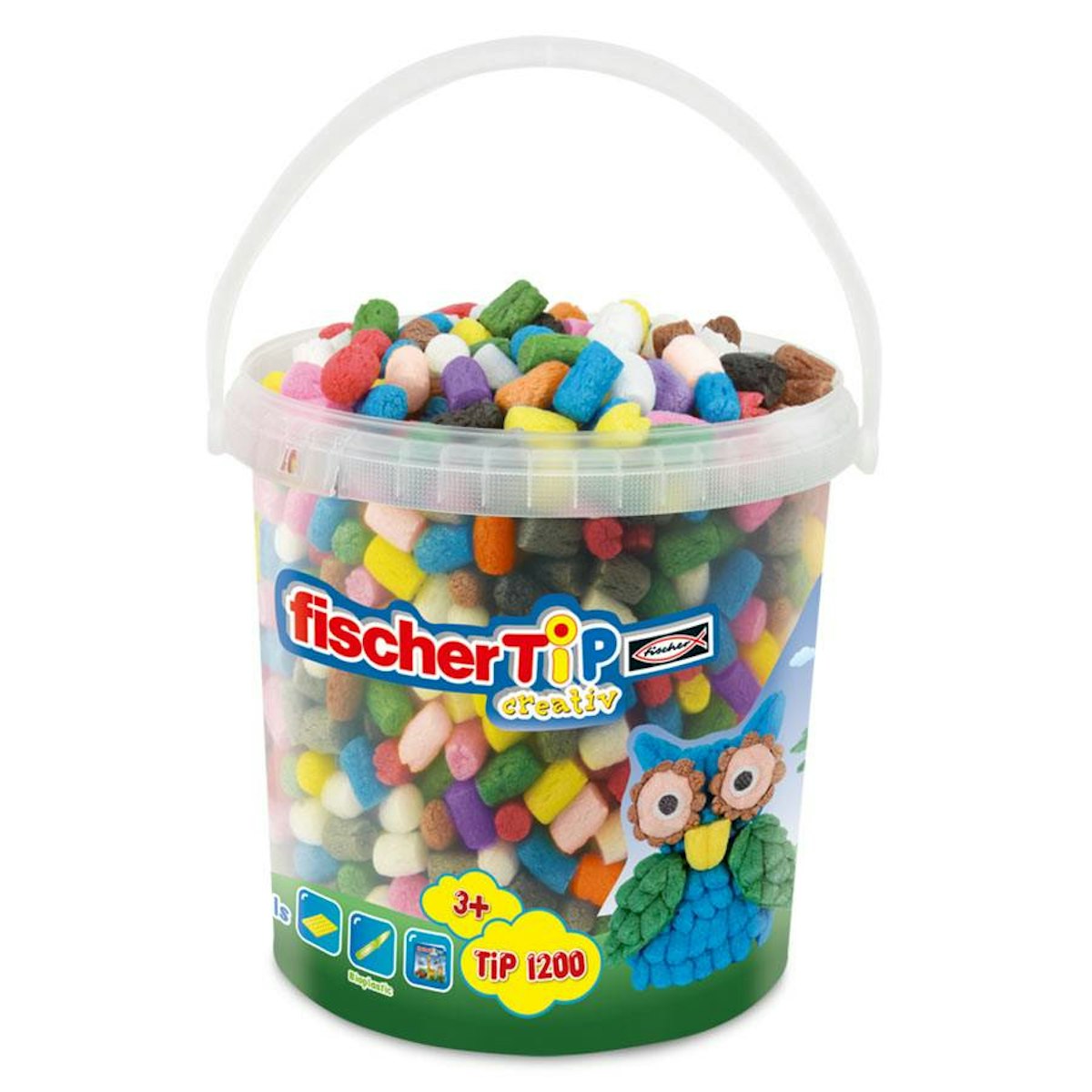 Fischer Tip Set 1200 Teile im Eimer mit Zubehör