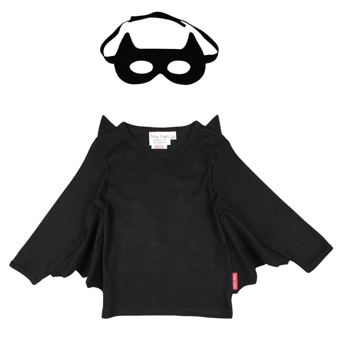 Fledermaus Kostüm Kinder aus Bio-Baumwolle 98/104