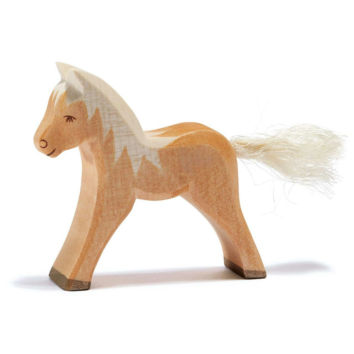 Fohlen Haflinger Holzfigur 8,5 cm hoch